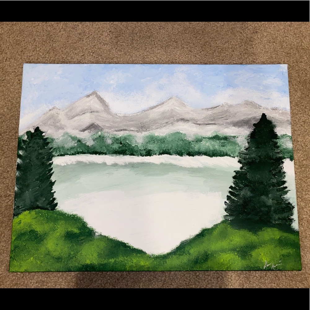 HANDMADE ACRYLIC PAINTING ON CANVAS - Picture 1 of 4